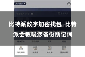 比特派数字加密钱包  比特派会教唆您备份助记词