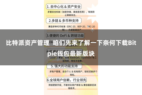 比特派资产管理 咱们先来了解一下奈何下载Bitpie钱包最新版块