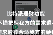 比特派理财功能  用户不错把柄我方的需求遴荐合适我方的硬件设备