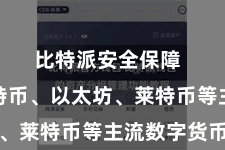 比特派安全保障  包括比特币、以太坊、莱特币等主流数字货币