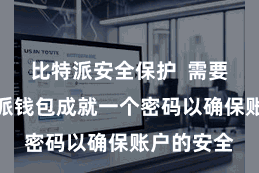 比特派安全保护  需要您为比特派钱包成就一个密码以确保账户的安全